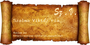 Szalma Viktória névjegykártya